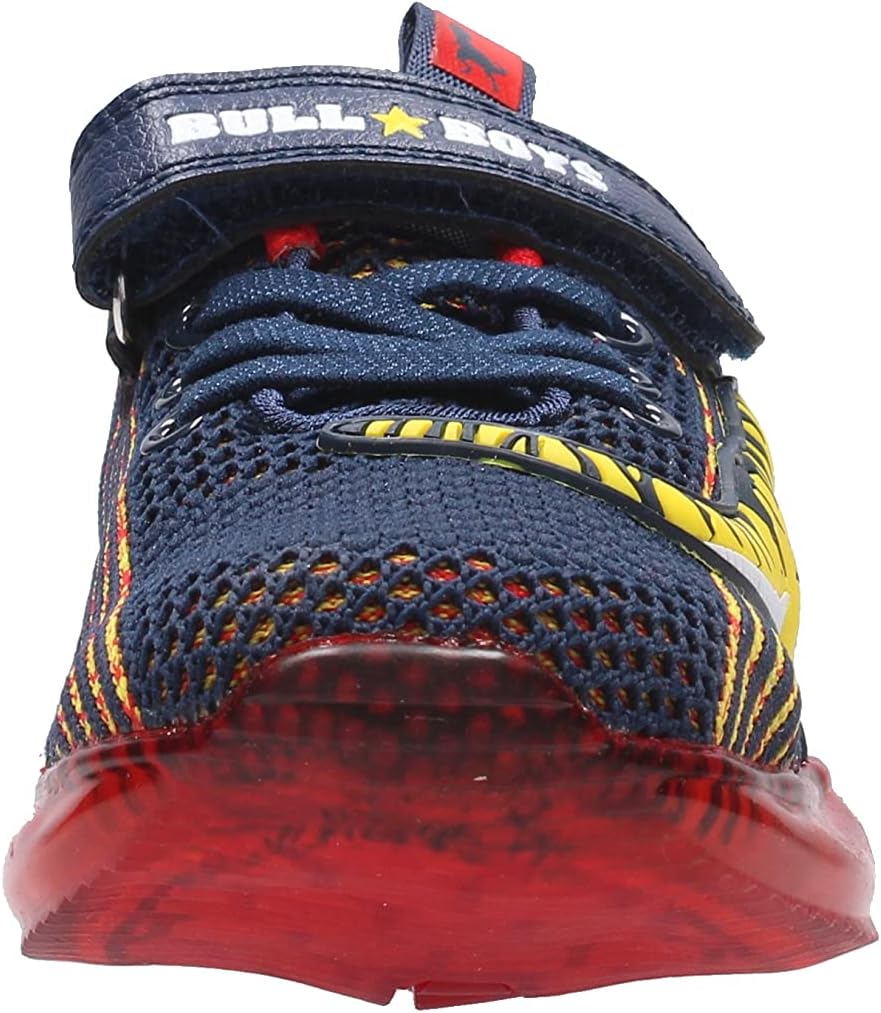 Bull boys - dinosauro lights sneaker - 35 - blu
