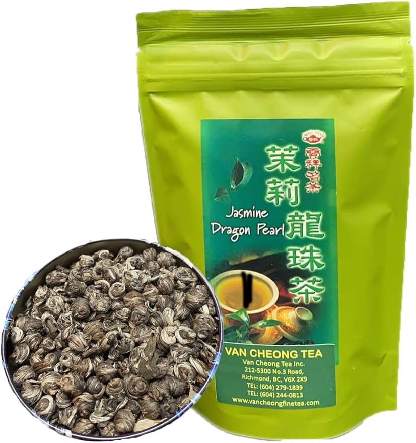 Jasmine Dragon Pearl, 100g - Loose Leaf Green Tea Jasmine Tea - 茉莉龍珠茶 ...