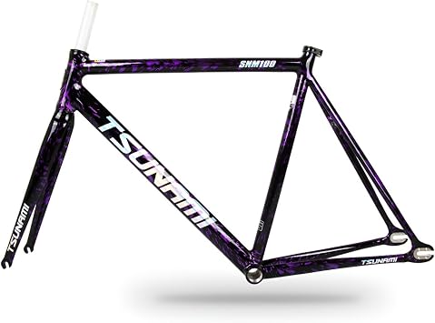 700C Fixed Gear Bike Frame Set 49CM 52CM 55CM 58CM Aluminum Alloy Frame C Brake Racing Track QR 100/120mm with Fork