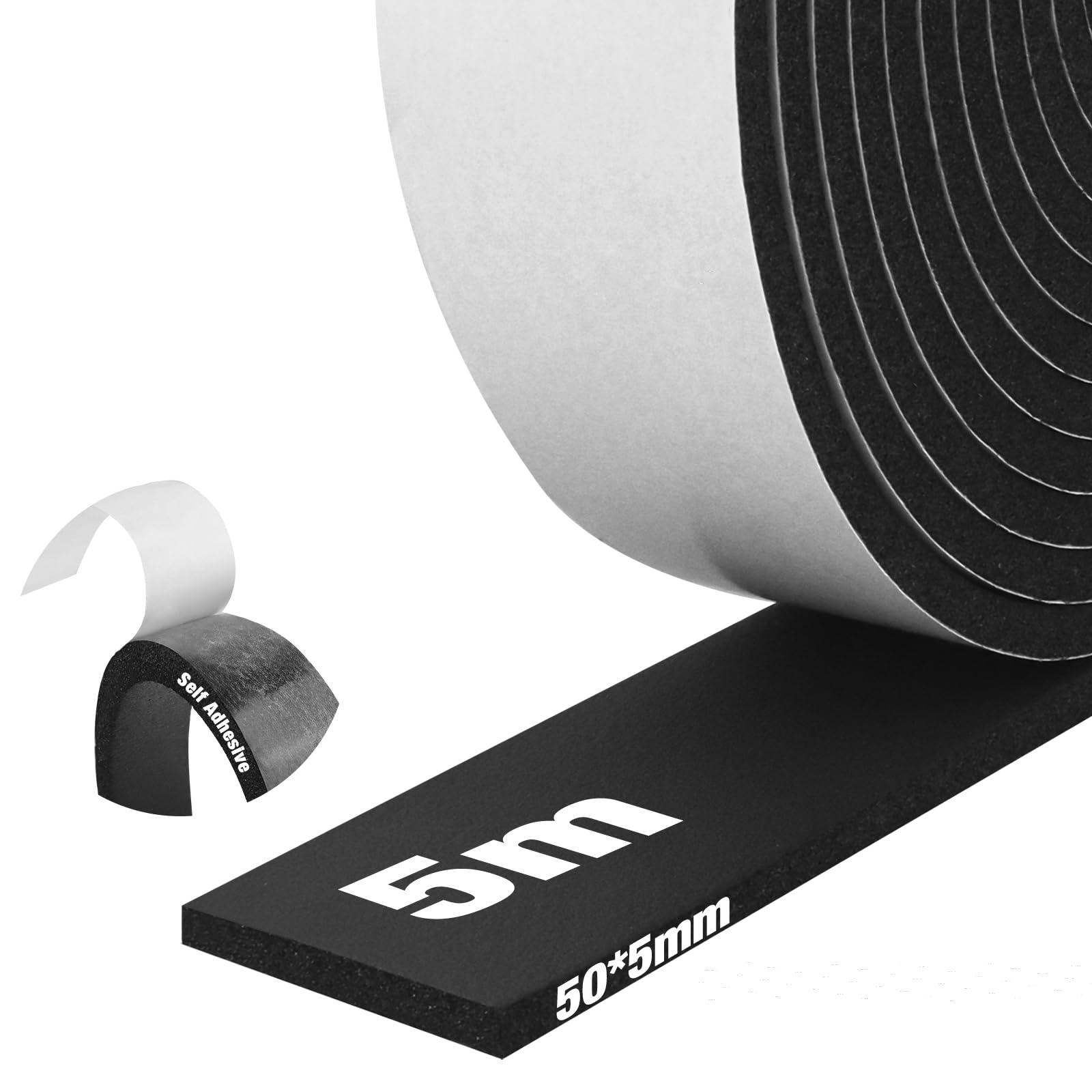 Joint Fenetre Isolation, Bande d'étanchéité autocollante en mousse，Joint Antichoc d'Isolation Phonique,Anti-Poussière, Anti-Vent pour Portes et Fenêtres，Pour Meuble Protection de Climatiseur