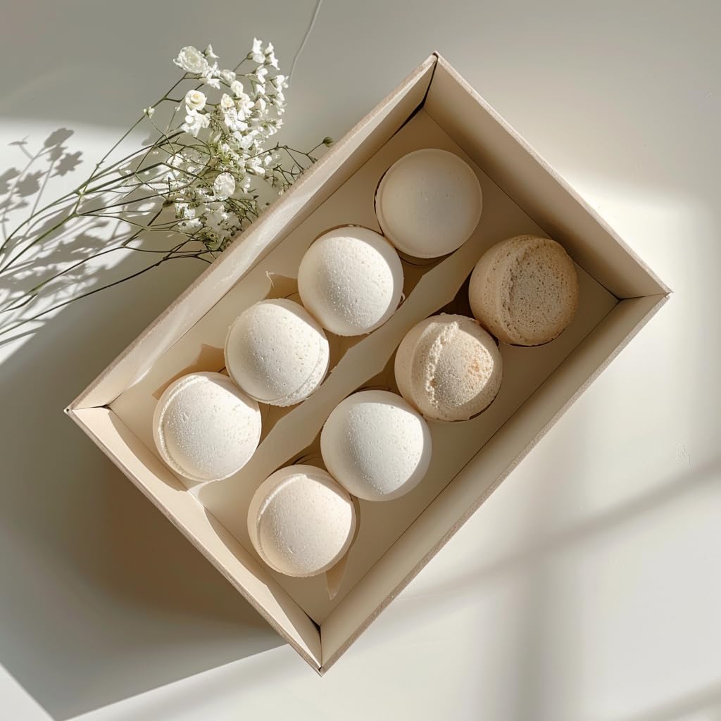 Weihnachtsgeschenk für Sie Badebomben 8er Set große Wellness Badebombe 100% vegan Geschenk Frau Geschenkidee Pflegeset Relaxen und Lieben Beauty