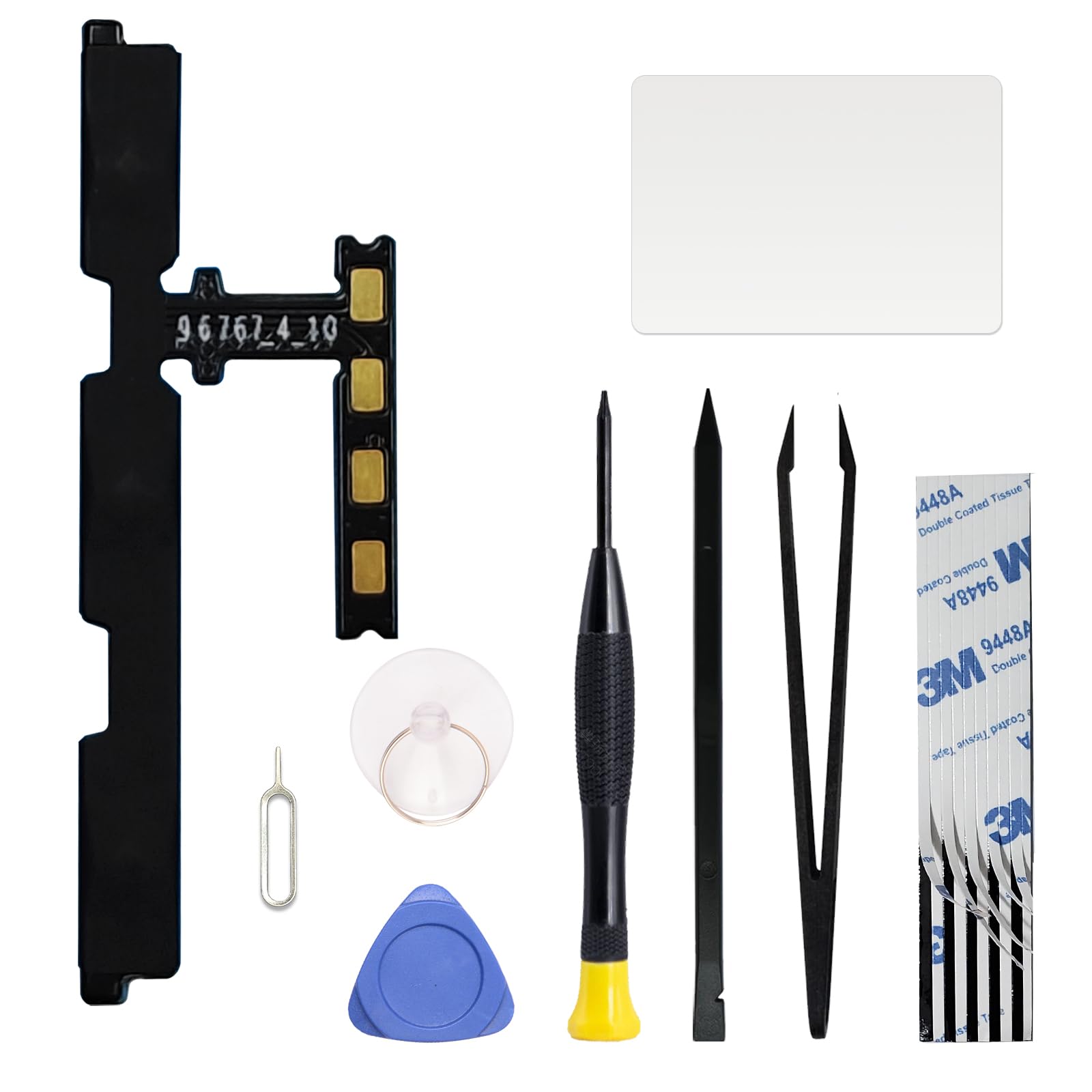 GREEN FUSION for Moto G Pure 2021 / G Power 2022 / G Play 2023 Power Volume Flex Ribbon Replacement Repair Part, Compatible with G Pure 2021 / G Power 2022 / G Play 2023, with Toolkit