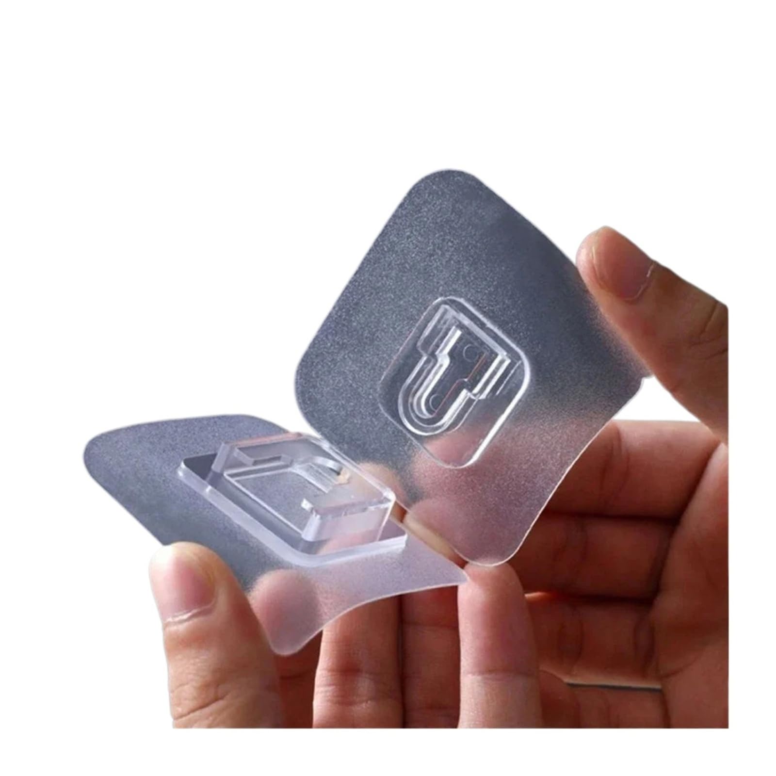 10-200 Ganchos de Doble Cara Adhesivo Fuerte Gancho de Pared Transparente sin Rastro for Cocina Dormitorio Soporte de Almacenamiento Enchufe Colgador