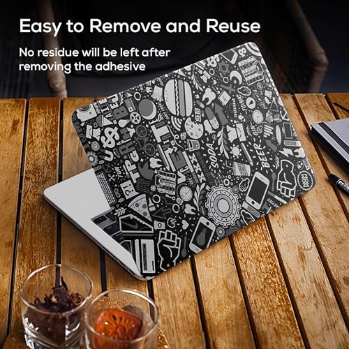 Image of Laptop Skin /Sticker /Cover Bubble-Free| Laminated| Removable| HD Quality Sticker for Laptops Upto 15.6 Inches Compatible with Hp /Dell /Acer /Lenovo /Asus etc.(Illustrations-225)