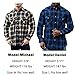 Snap Buttons Flannel Shirts for Men Regular Fit Mens Long Sleeve Shirt(Red Black Yellow 031,Large)