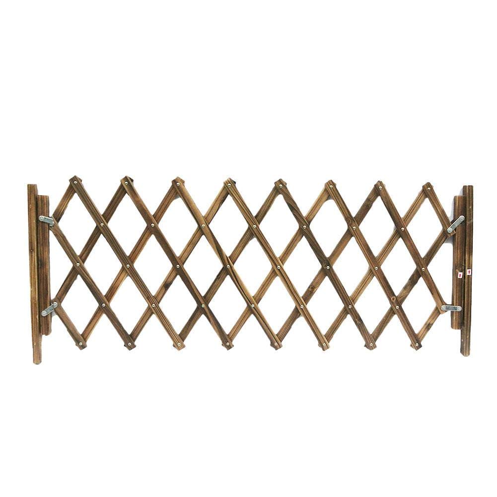 Pet Gate – Faltbares Holzgitter Für Kleine Hunde & Katzen, Freistehend, 120cm Breit, 48cm Hoch (Espresso)