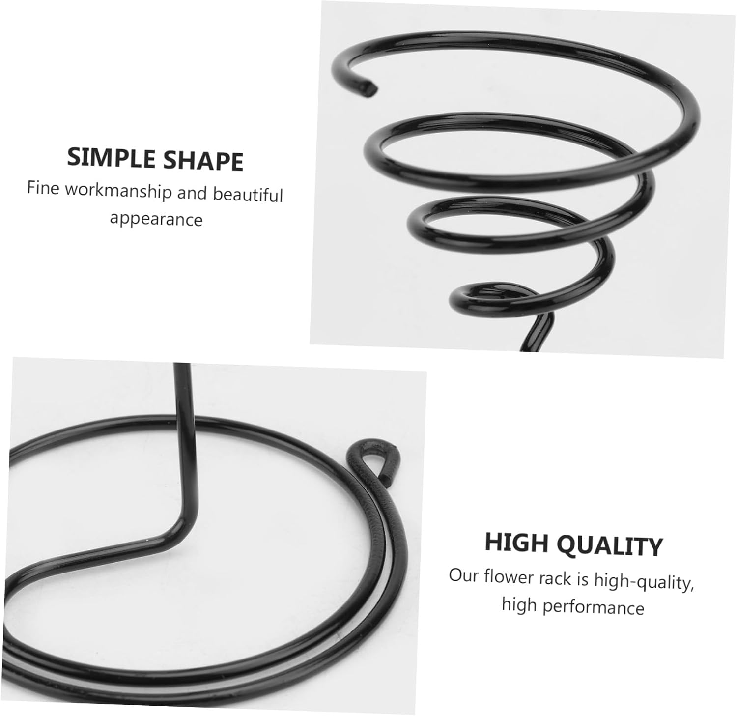 INOOMP 3Pcs Decorative Flower Rack Spiral Design Plant Stand for Use Sturdy Stable Flower Storage Racks for Home Balcony Decor Great Housewarming