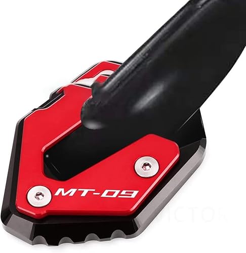 Miniatura 7 de Motorcycle Kickstand Foot Side Stand Extension Pad Support Plate Enlarge for Yamaha MT09 MT-09 FJ09 Tracer 9 XSR900 2014-2022 (Size  MT09 - Black)