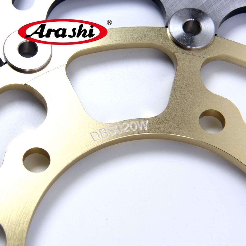 Arashi Front Brake Disc Rotors for Suzuki GSXR 1000 2005-2008 Motorcycle Replacement Accessories GSX-R 1000 GSXR1000 GSX-R1000 Gold GSXR 600 750 2006 2007