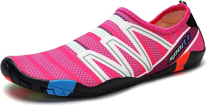 dPois Womens Mens Water Sports Shoes Barefoot Quick Dry Aqua Shoes Beach Swim Shoes Surfing Diving