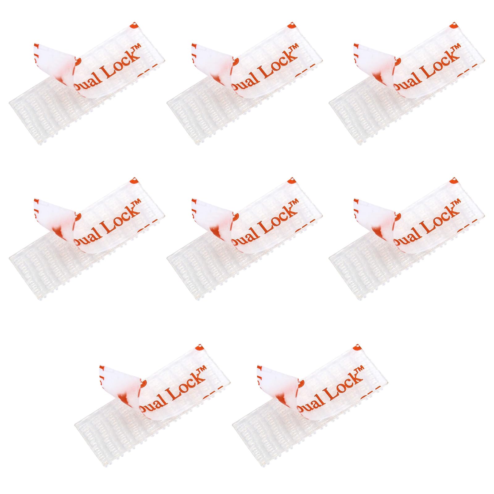 Tangyinrd EZ Pass/IPass/IZoom/SunPass Dual Lock Adhesive Strips 8 PCS (4 Sets), EZ Pass/I-Pass/Toll Tag Tape Mounting kit,Peel and Stick Adhesive