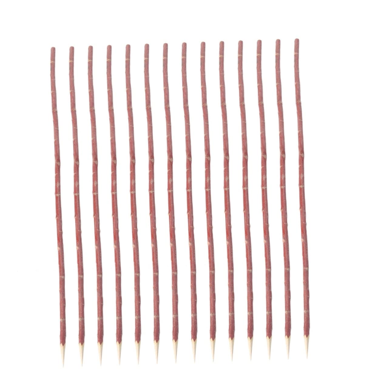 HEMOTON Tenedores de Barbacoa Utensilios Portátiles 100 de Madera Roja Prácticos y Cómodos para Carne Ideales para Barbacoa en Casa Aire Libre