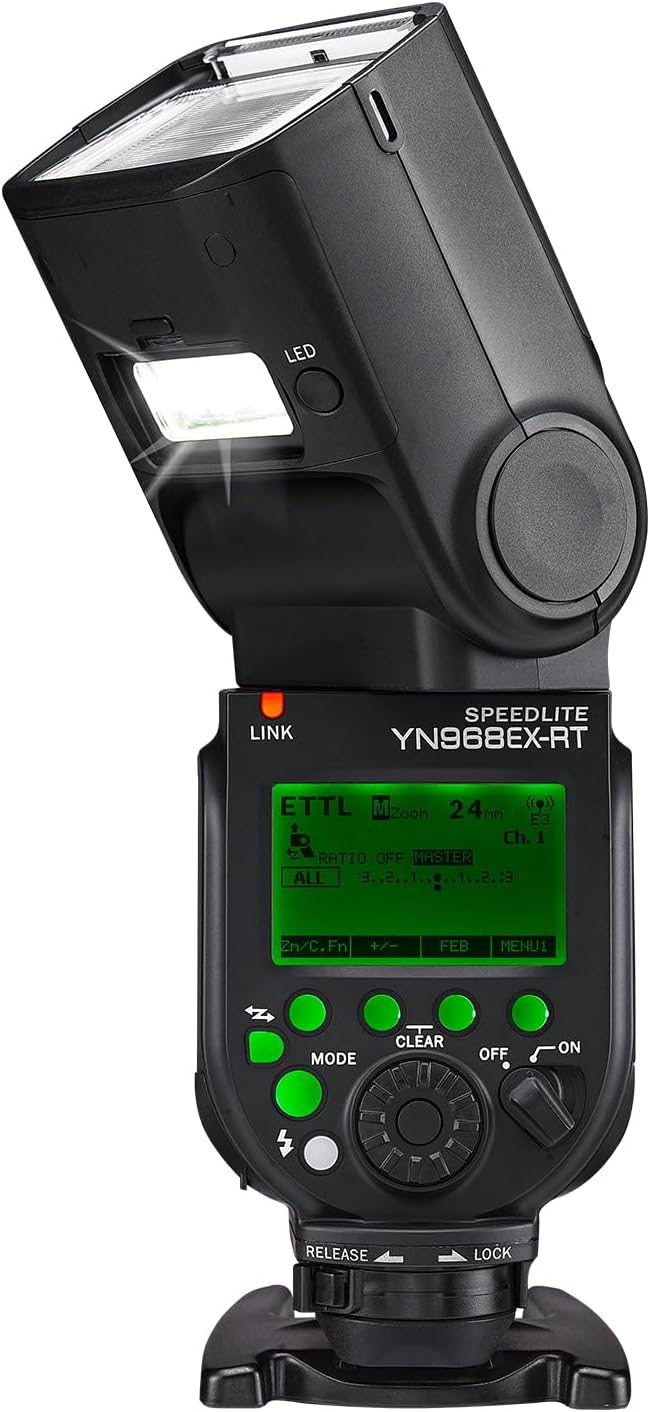 YN968EX-RT YN968EXRT GN60 LED Wireless Flash Speedlite Master TTL HSS for Canon Digital Cameras