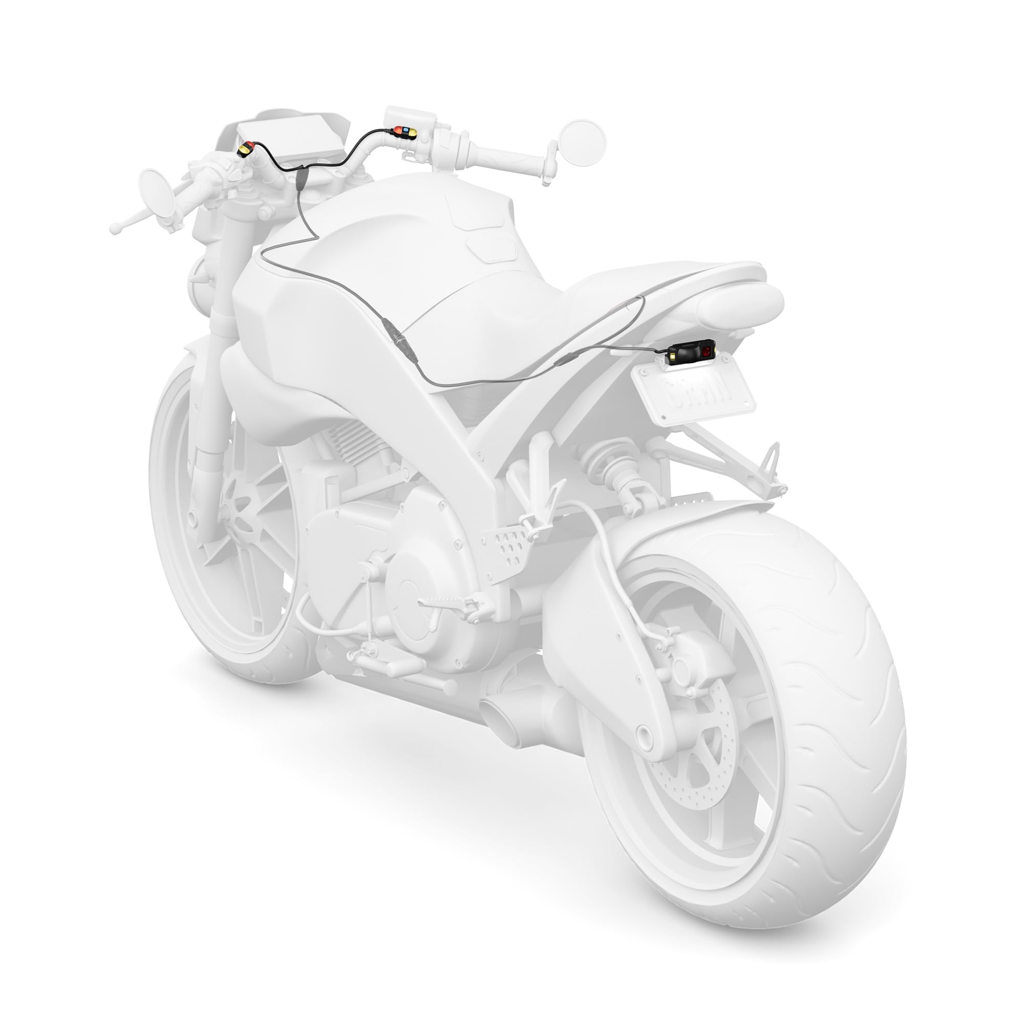 Garmin z?mo™ R1 Radar, Motorcycle Rearview and Blind Spot Radar with External Lights, Audio Alerts and Heads-up Indicator Lights