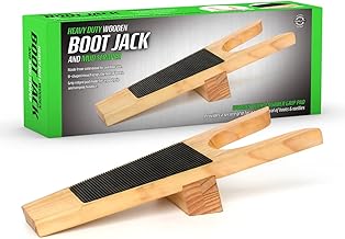 Wooden Boot Jack Wellington Boots Wellies Remover Puller and Mud Scraper Portable Heavy Duty Weatherproof Removal Tool