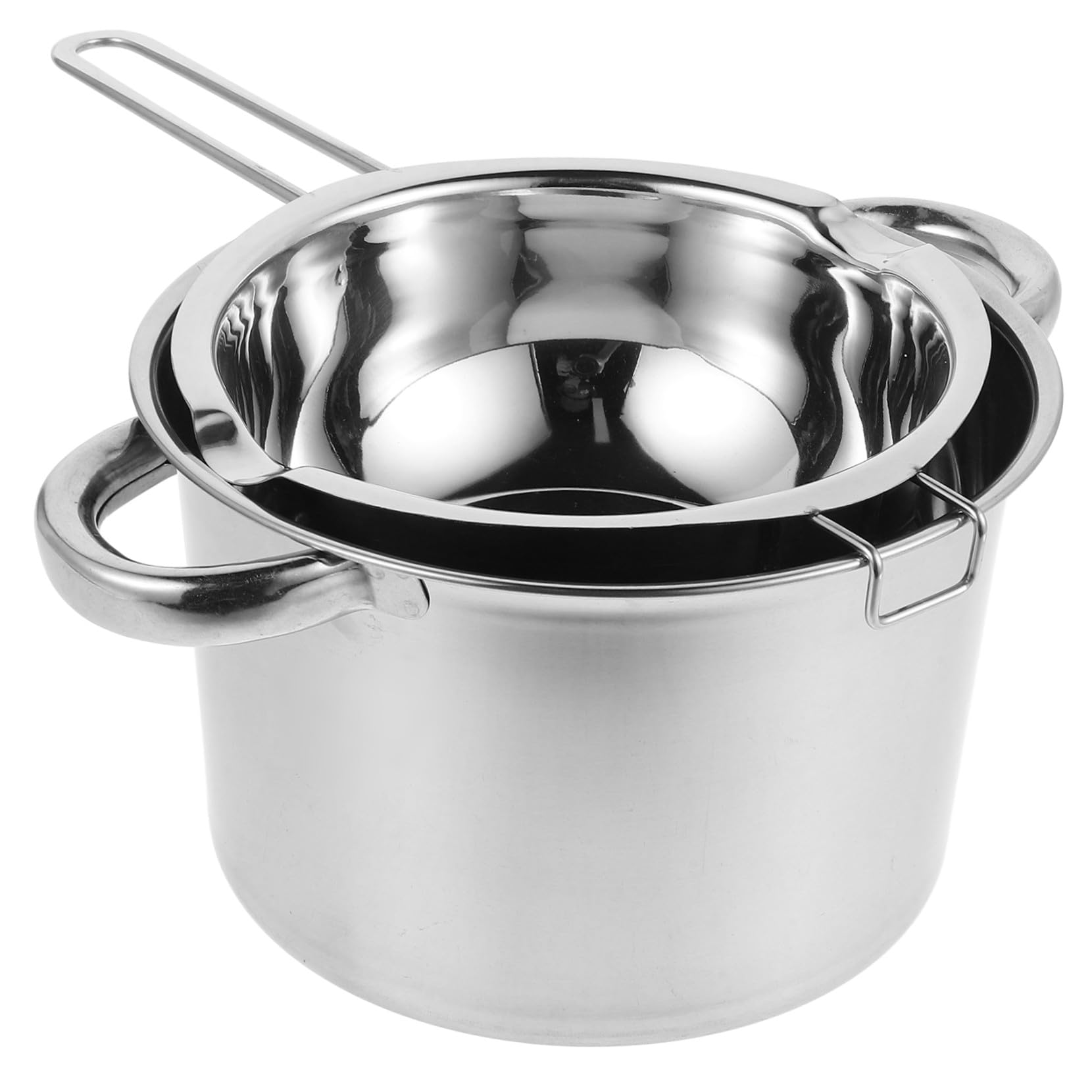 Homoyoyo Kit per Candele Fai da Te di Cera per Donne Pentola in Metallo Scaldacera in Acciaio Inossidabile Supporto per Riscaldare Candele Contenitore per Sciogliere Cera