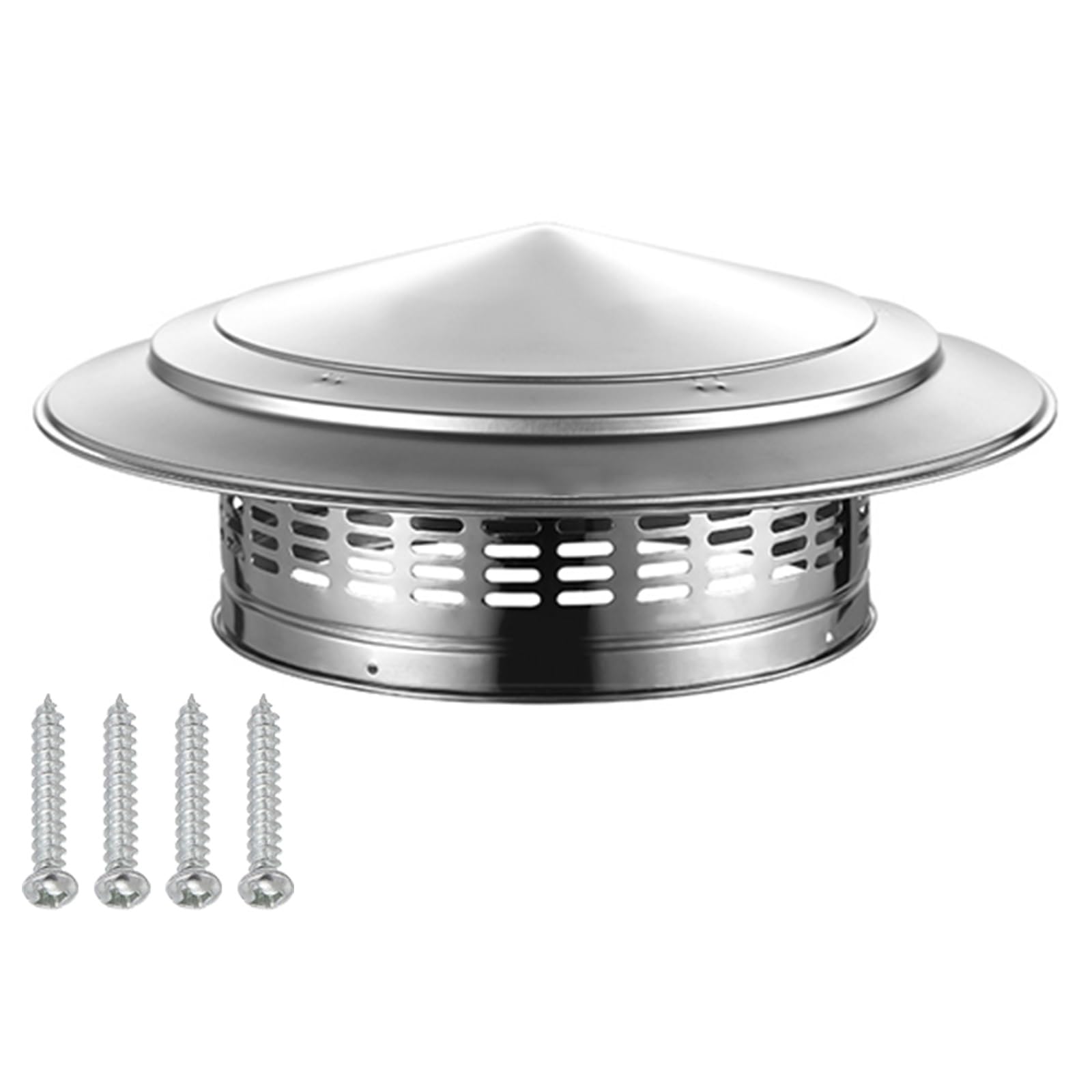 Uzamirlex One Color Chimney Spinner Cowl, Chimney Cap Stainless Steel 75-300Mm For Fireplace Flue Furnace Stove Vent(250Mm/9.84In)