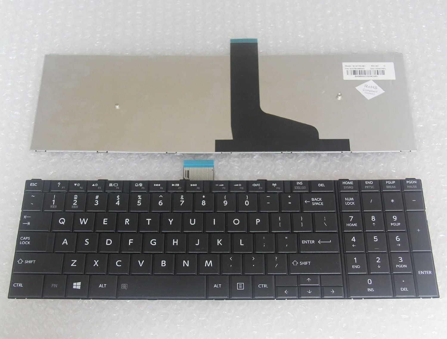HB PLUS Laptop Keyboard Compatible for Toshiba Satellite C50 C50D C55D C55T C55 C50dt C50dt-A C55dt C55dt-a C55D-A A5333 A5107 A5355 A5249 A5310 9Z.N7TSU.001 C50-A US Black