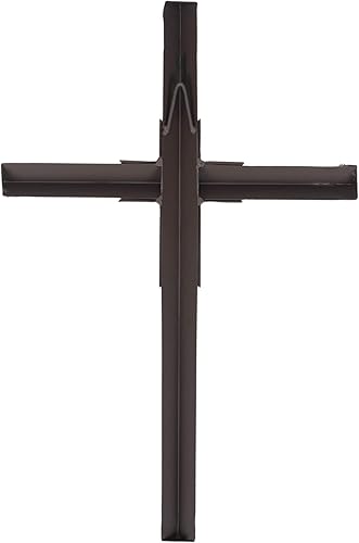 Miniatura 6 de Dicksons Cruz de pared metálica de bronce de pátina de 15 x 12 pulgadas
