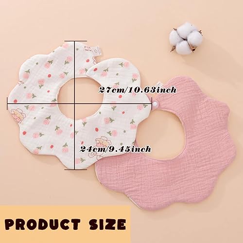 Miniatura 4 de Baberos de muselina para bebé para babeo y dentición Baberos para babeo de recién nacido para bebé niña o niño
