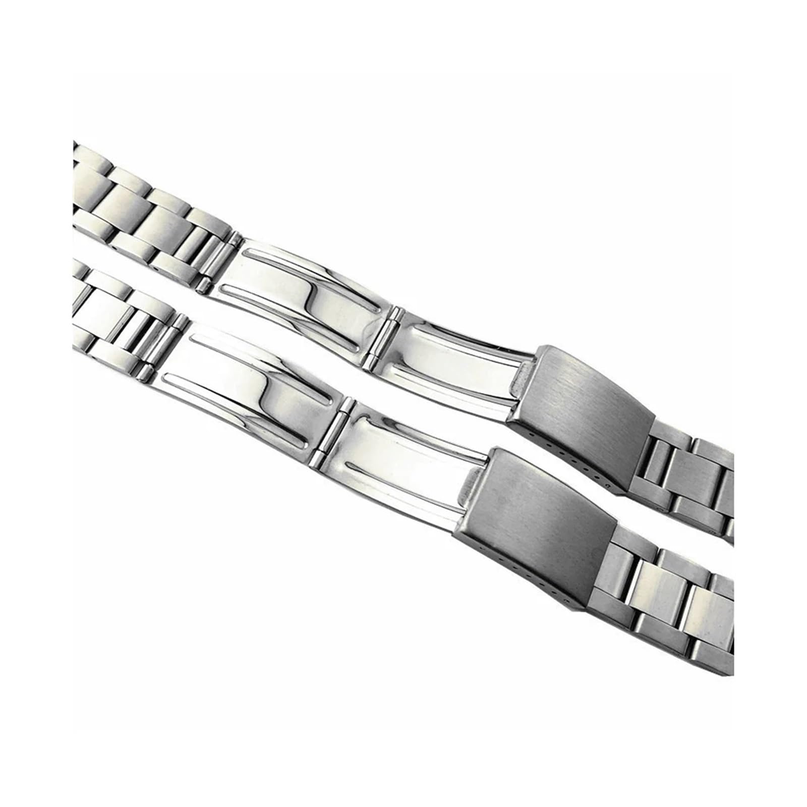 Bracelet De Rechange Oyster En Acier Inoxydable - Largeurs 13, 17, 19, 20 Mm, Boucle Déployante, Compatible Montres Rolex (style)
