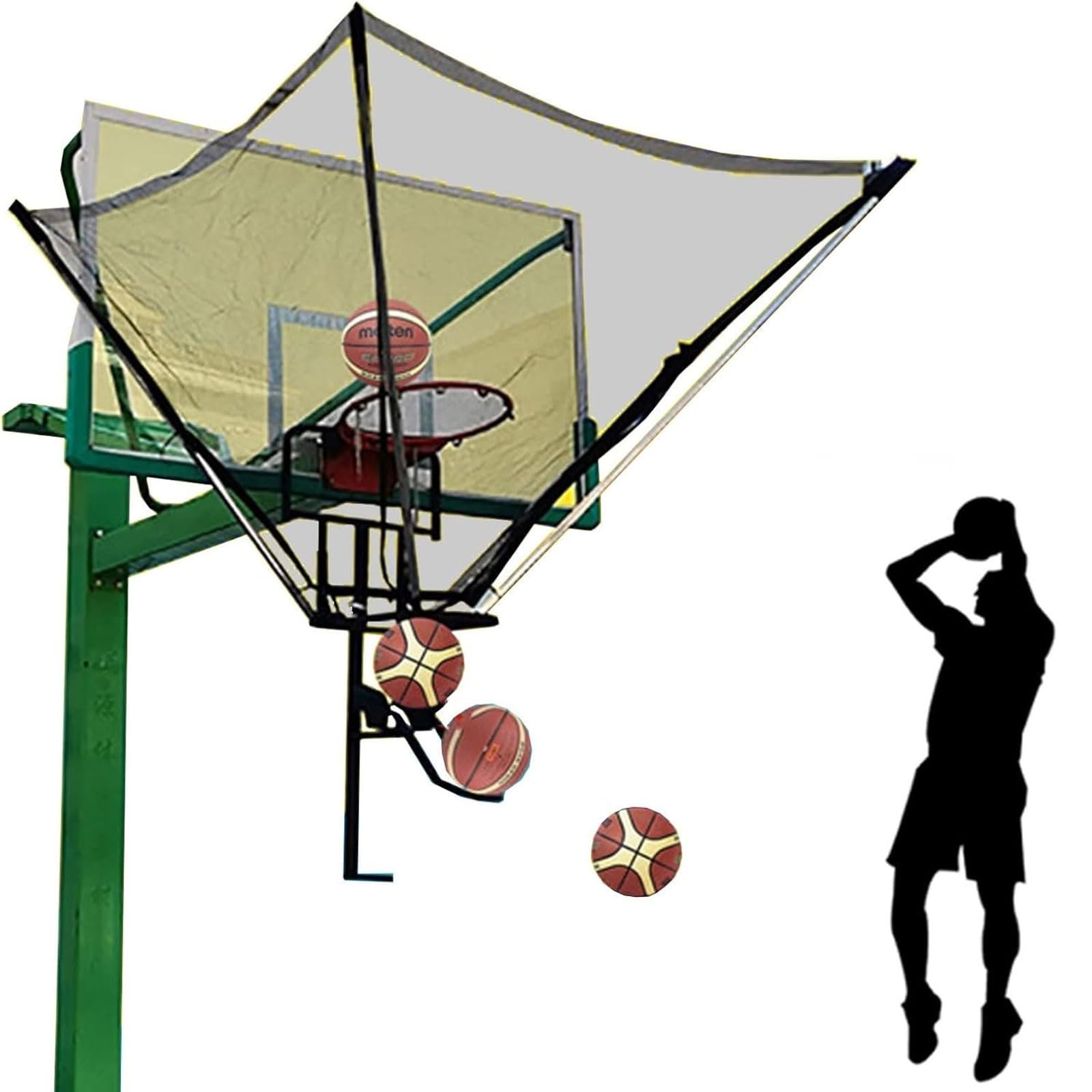 Retorno de tiro de baloncesto para corregir la mecánica sin perder tiempo en la sala