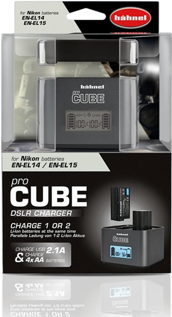 hähnel ProCube Professional Twin Charger for Nikon - Grey