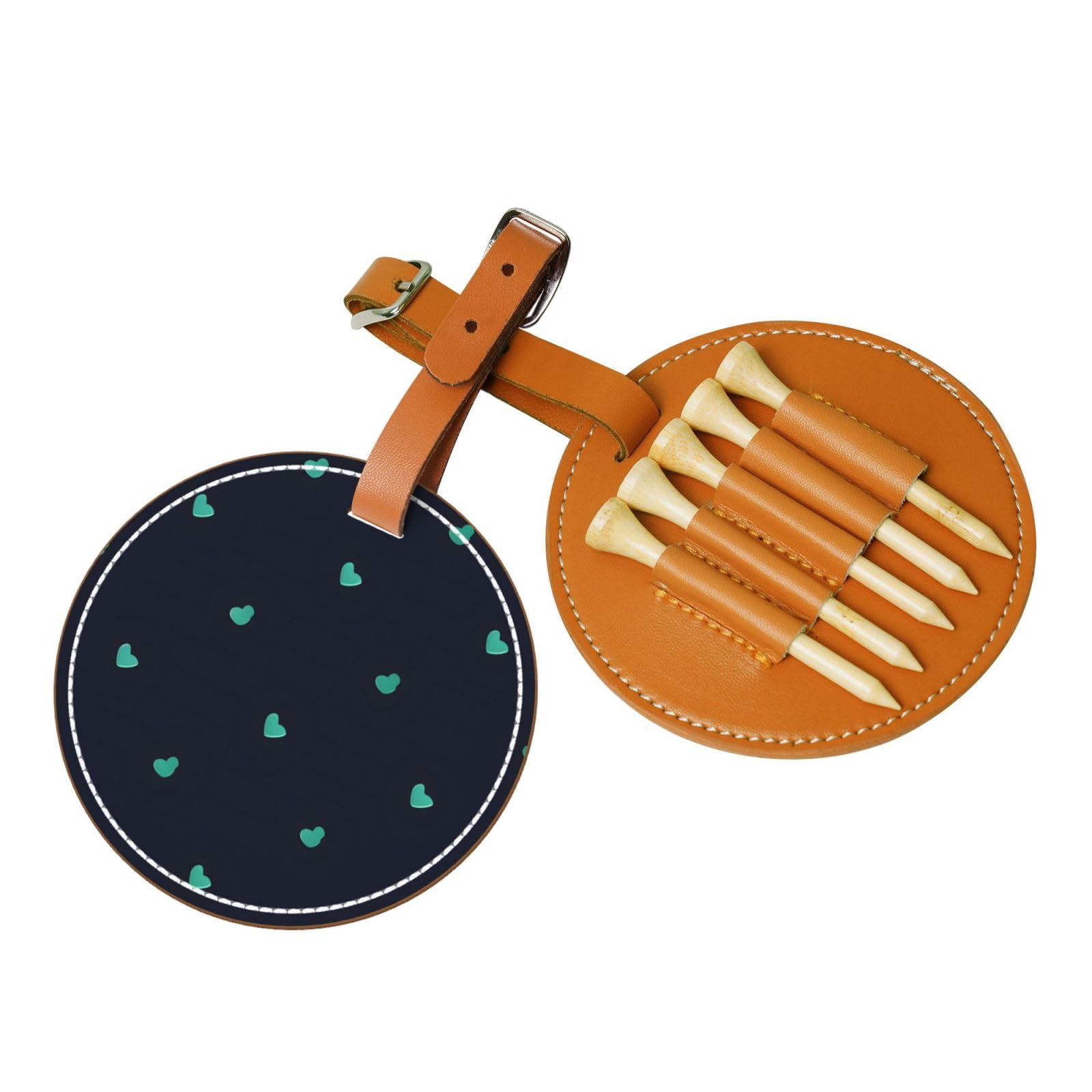 WXXWXD Lovely blue background Printed Golf Tee Storage Bag - Portable Storage, Easily Organize Tees