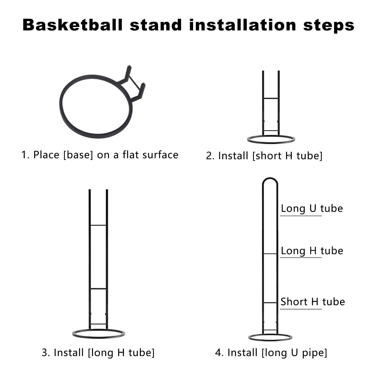 Ballaufbewahrungsregal, 4-stufige Indoor-Aufbewahrungsgarage For Ballausrüstung, Basketball-Organizer-Halter Stehend, Mehrschichtiger Demontierbarer Ballständer, For Basketball, Fußball, Volleyball