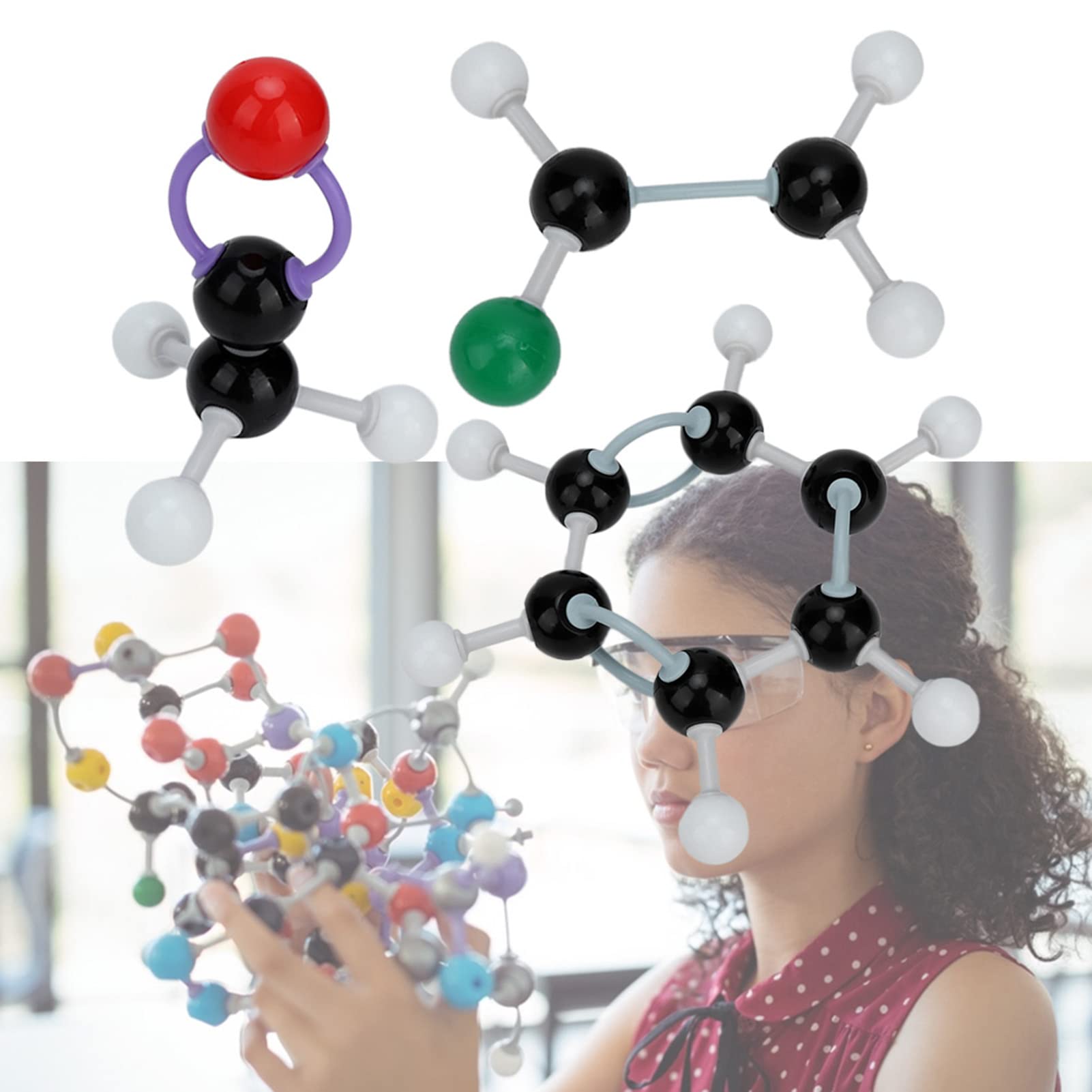 lyrlody Set da 267 Pezzi Modello Molecolare di Chimica, Strutture Organiche e Inorganiche per Lezioni e Laboratorio