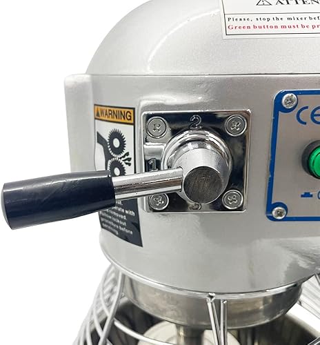 Miniatura 9 de TECHTONGDA Mezclador comercial de alimentos 15Qt. Mezclador de masa de acero inoxidable Mezclador de soporte de cocina amasadora 110V 450W