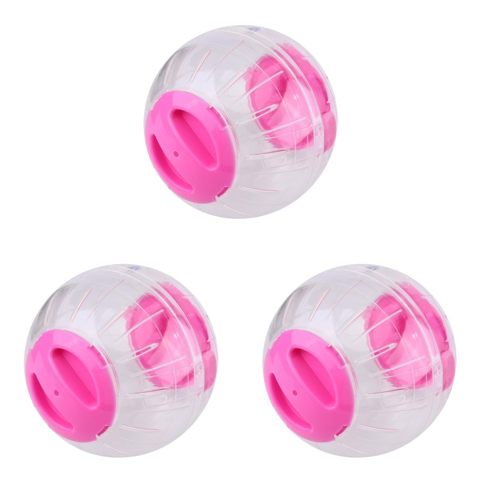FOMIYES Hamster Exercise Ball: 4.7inch Running Wheel Balls- 3Pcs Transparent Ball Running Hamster Wheel for Dwarf Hamsters Small Pets to Reduce Boredom and Increase Activity