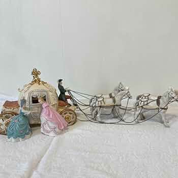 アンティーク 超絶技巧 ガラス細工 馬車 骨董 置物 オブジェ 洋風 Vintage Horse Ceramic object/ビンテージ 陶器製 馬 オブジェ