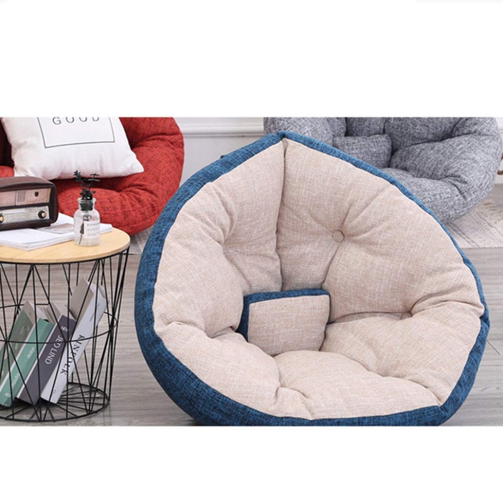 座椅子 ソファ クッション1人掛け（青い色/クリーミーホワイト，M） Amazon.co.jp: 座椅子 1人掛け 低反発クッション 折り畳み