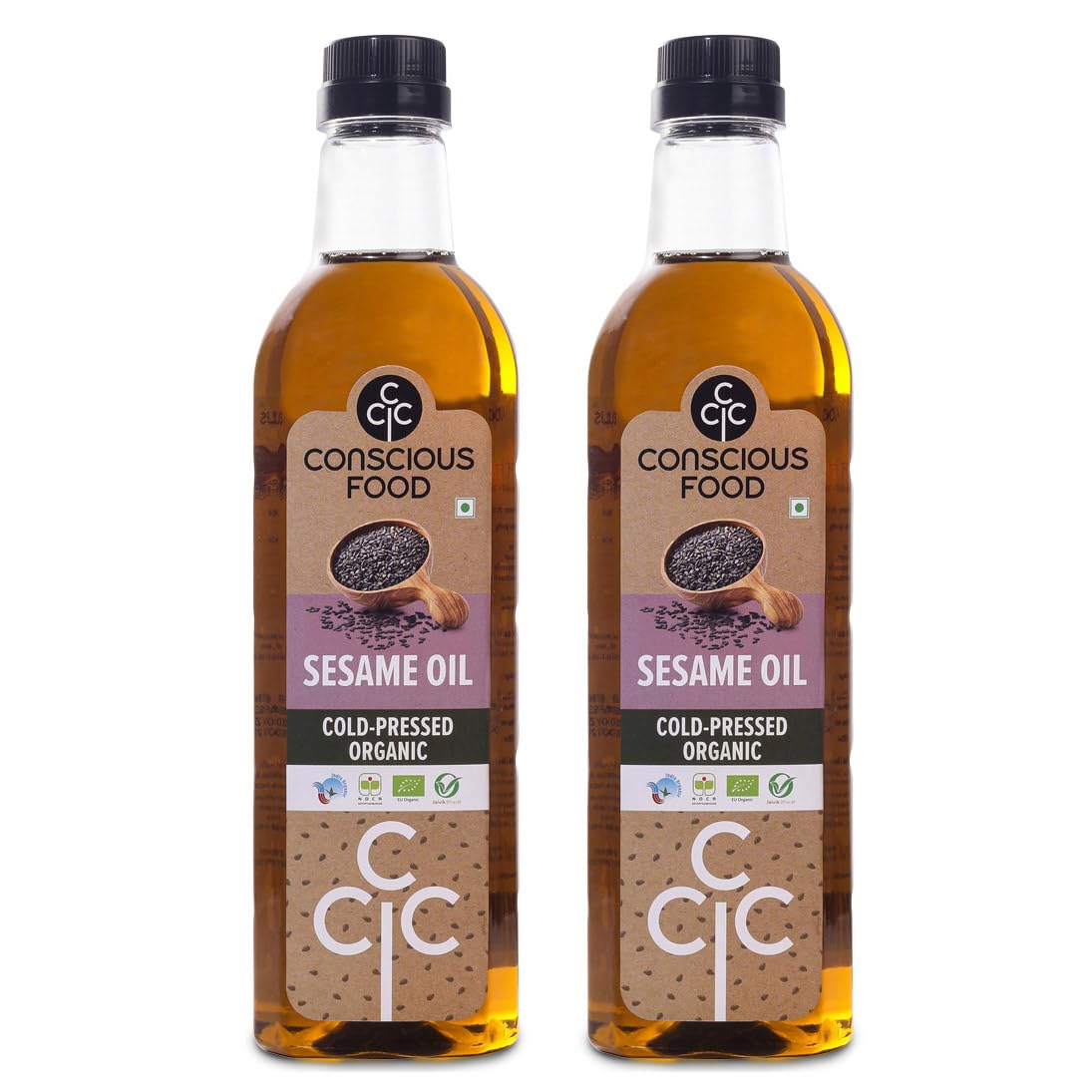 Conscious Food Organic Sesame oil in PET bottle | High in Antioxidants, Delicious & Healthy | Cold Pressed Sesame | Til OiL Pack of 1000ml Pack of 2 (B0C1Z6Q8F6) Amazon Price History, Amazon Price Tracker