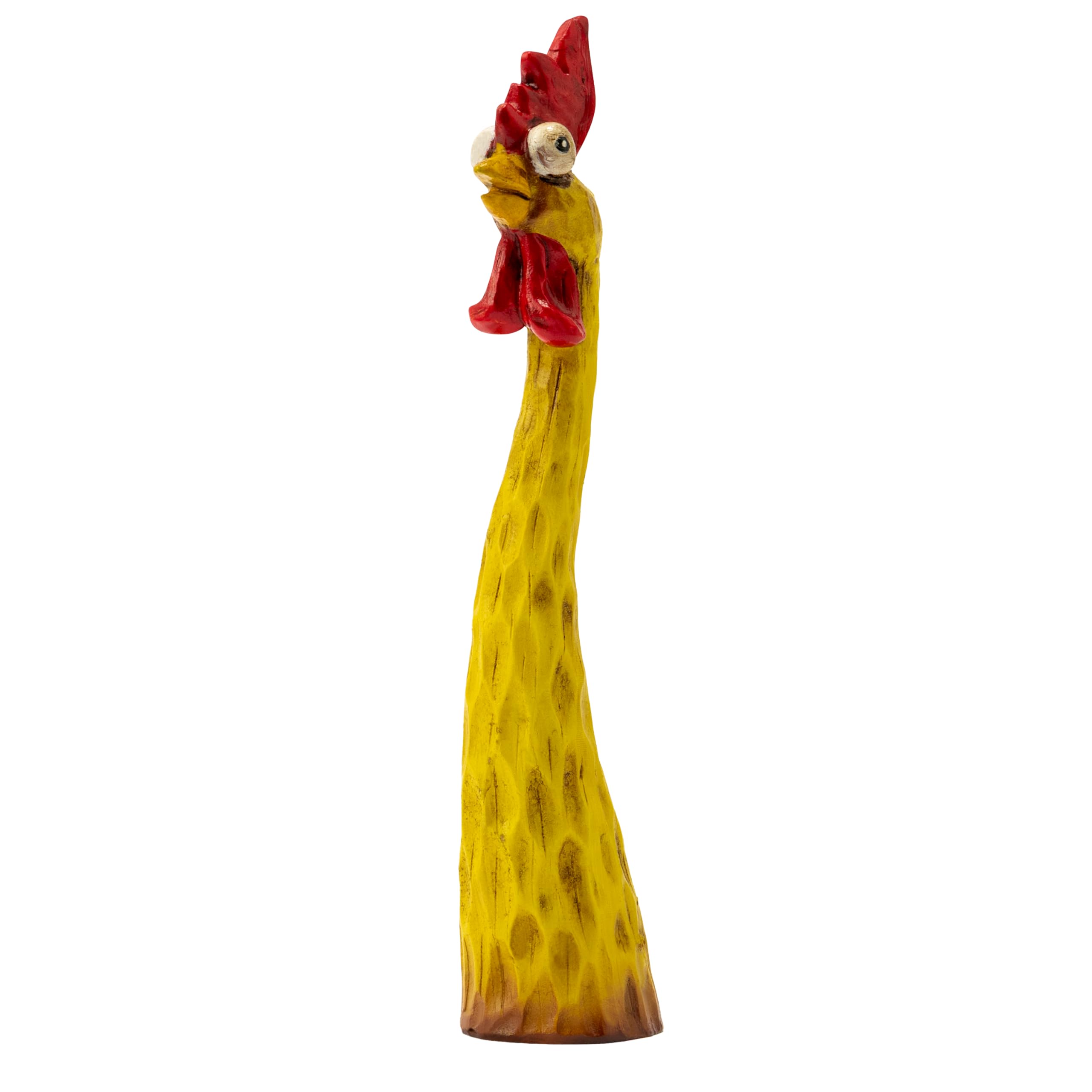 GioXtra Resin Chicken Garden Decor - Funny Long Neck Rooster Resin Indoor Outdoor Statues Cockerel Figurine Toy Outdoor Garden Patio Yard Art Home