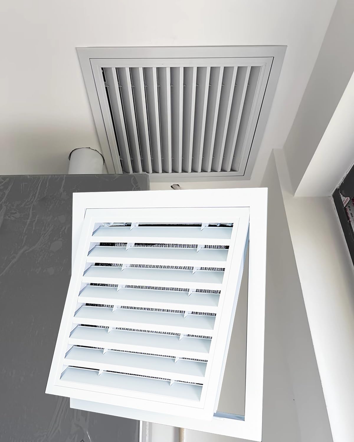 Cubierta decorativa de ventilación 14x14 pulgadas con panel de acceso estanco
