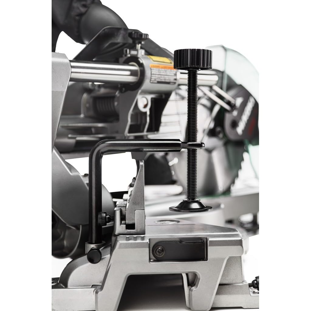 HiKOKI Sega a pannelli - 216 mm, 1100 W, linea di taglio laser, illuminazione a LED, funzione di smussatura, estensione del tavolo, impugnatura soft-touch, tagli precisi - Compatta e stabile