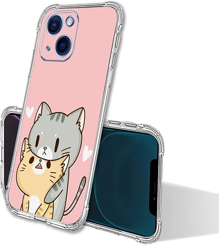 Miniatura 10 de Beaucov Funda para iPhone 13, diseño de flor de ciruelo, protección contra caídas, a prueba de golpes, funda protectora de cuerpo completo,