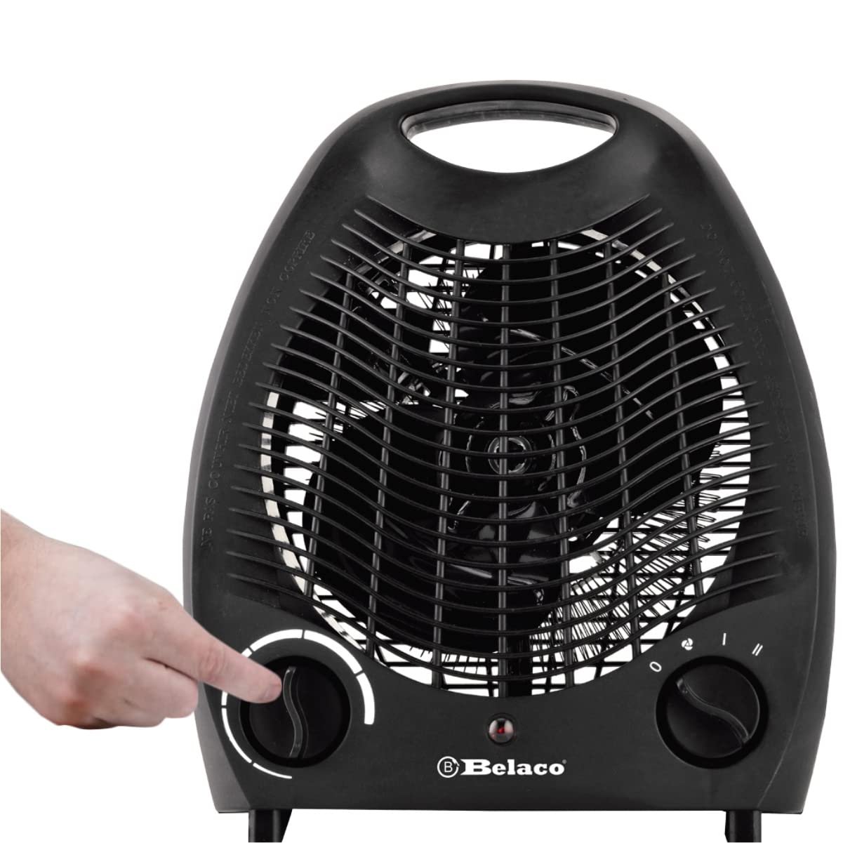 Belaco Fan Heater 2 Heat Settings 1000/2000W Electric Heaters Overheat Protection BFH21, Black - Image 4