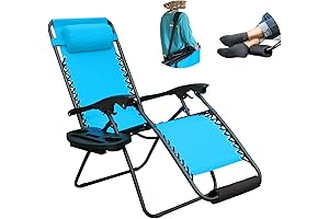Zero Gravity BBL Lounge Chair with Footrest and Shoulder Strap