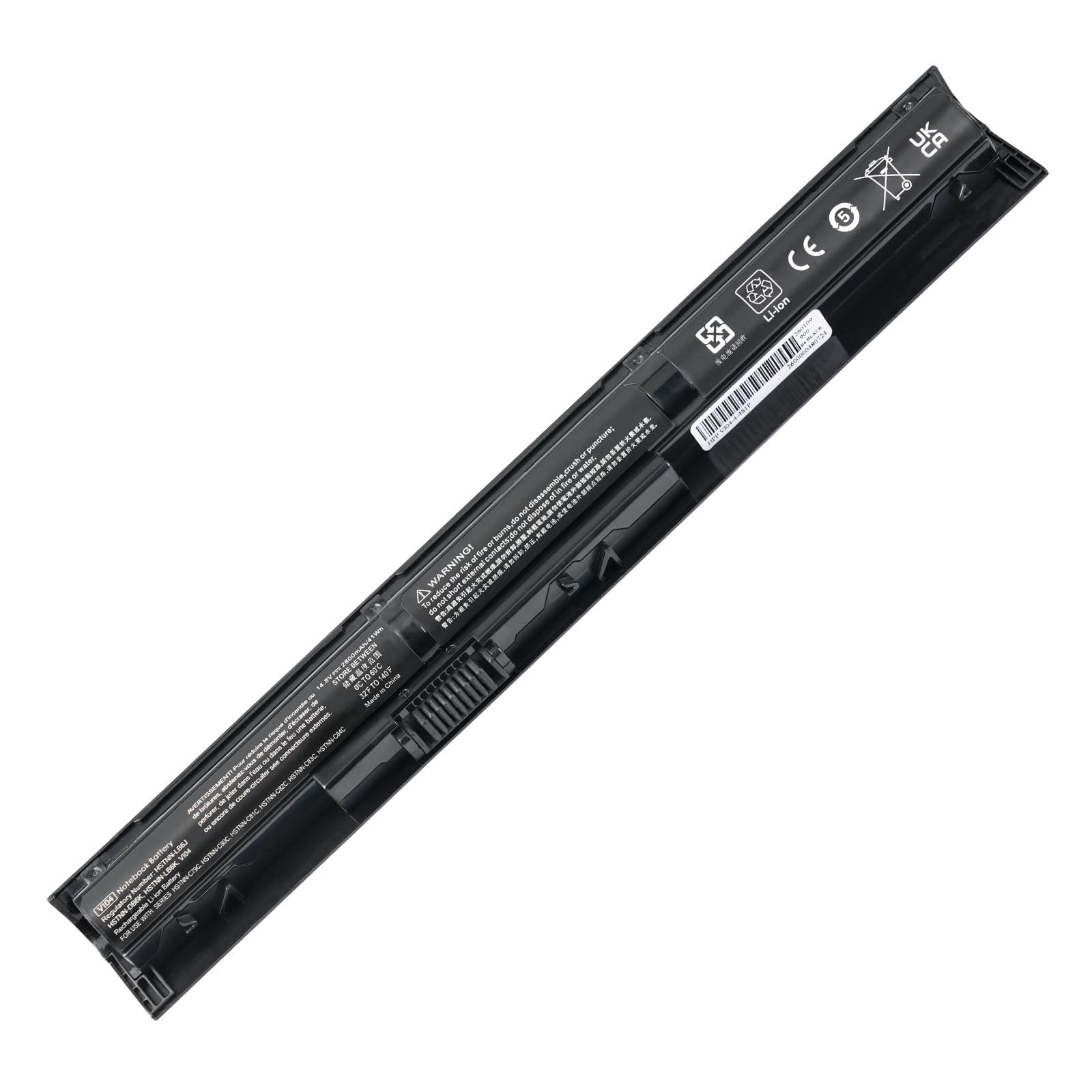 2800mAh V104 756743-001 VI04 756478-421 Batterie pour HP ProBook 450 G2 455 G2 440 G2 756746-001 756744-001 756745-001 756478-851 756478-422 756479-421 【14.8V /41Wh/4-Cell】