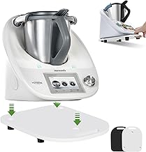 Acrylic Sliding Board for Thermomix TM6 TM5: Slider for Easy Movement, Accessory for Thermomix Kitchen Processor, Quick Movement (White)