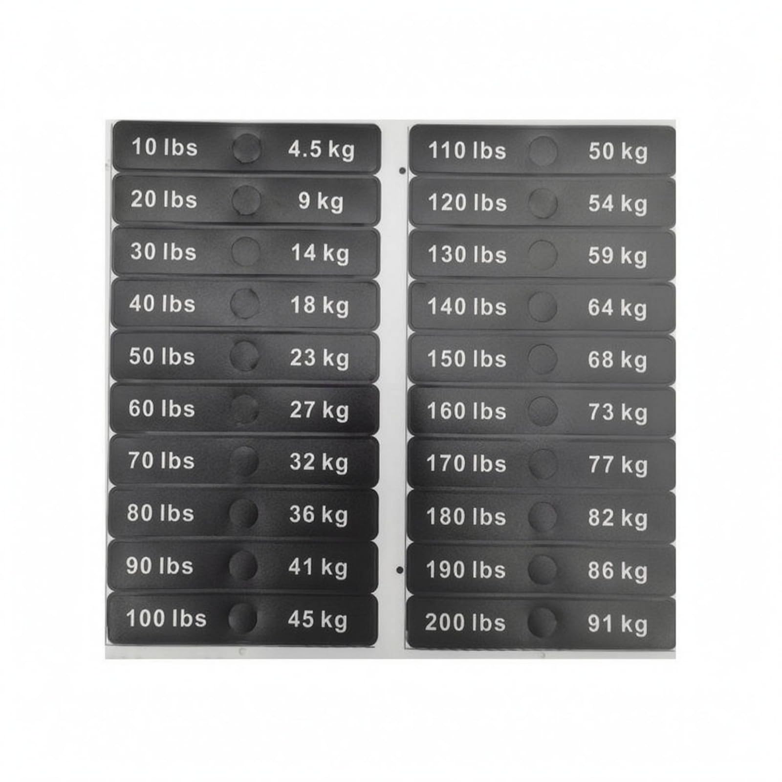Pounds and Kilograms Weight Block Sticker Rounded Corners Weight Stack Label Rectangular Number Decal Machine Labels, 45KG or 10LB C|Musical Instruments & Gear-image-14