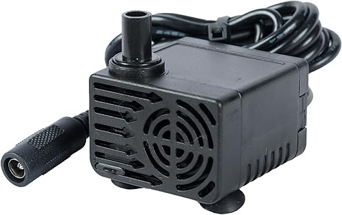 Miniatura 2 de Bomba de fuente de agua, bomba de agua pequeña impermeable de 24 V con ventosa y cable de alimentación para estanque, pecera, fuente de acuario