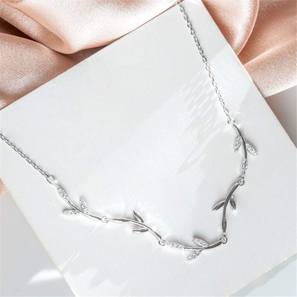 Dtja Crystal Leaf Bracelet for Women Sterling Silver Danity Charm Link Bracelets Anklets Adjustable Chain Simple Elegant Jewelry Birthday Christmas for Daughter Niece - Image 4