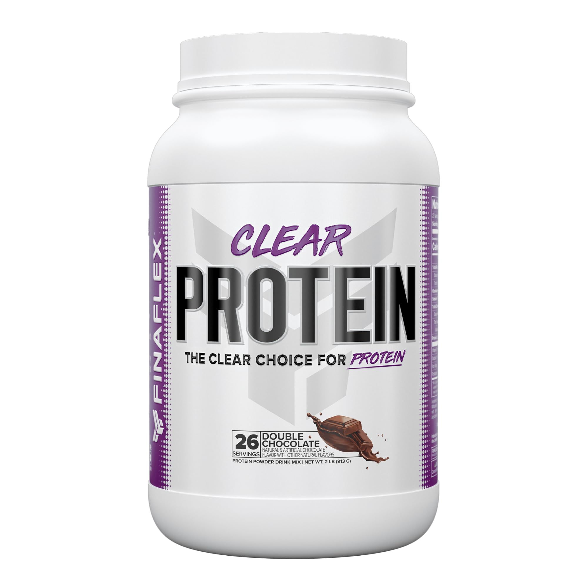 Finaflex Clear Protein Premier Powder Drink Body Building Supplement Sugar Free - Double Chocolate, 2lbs