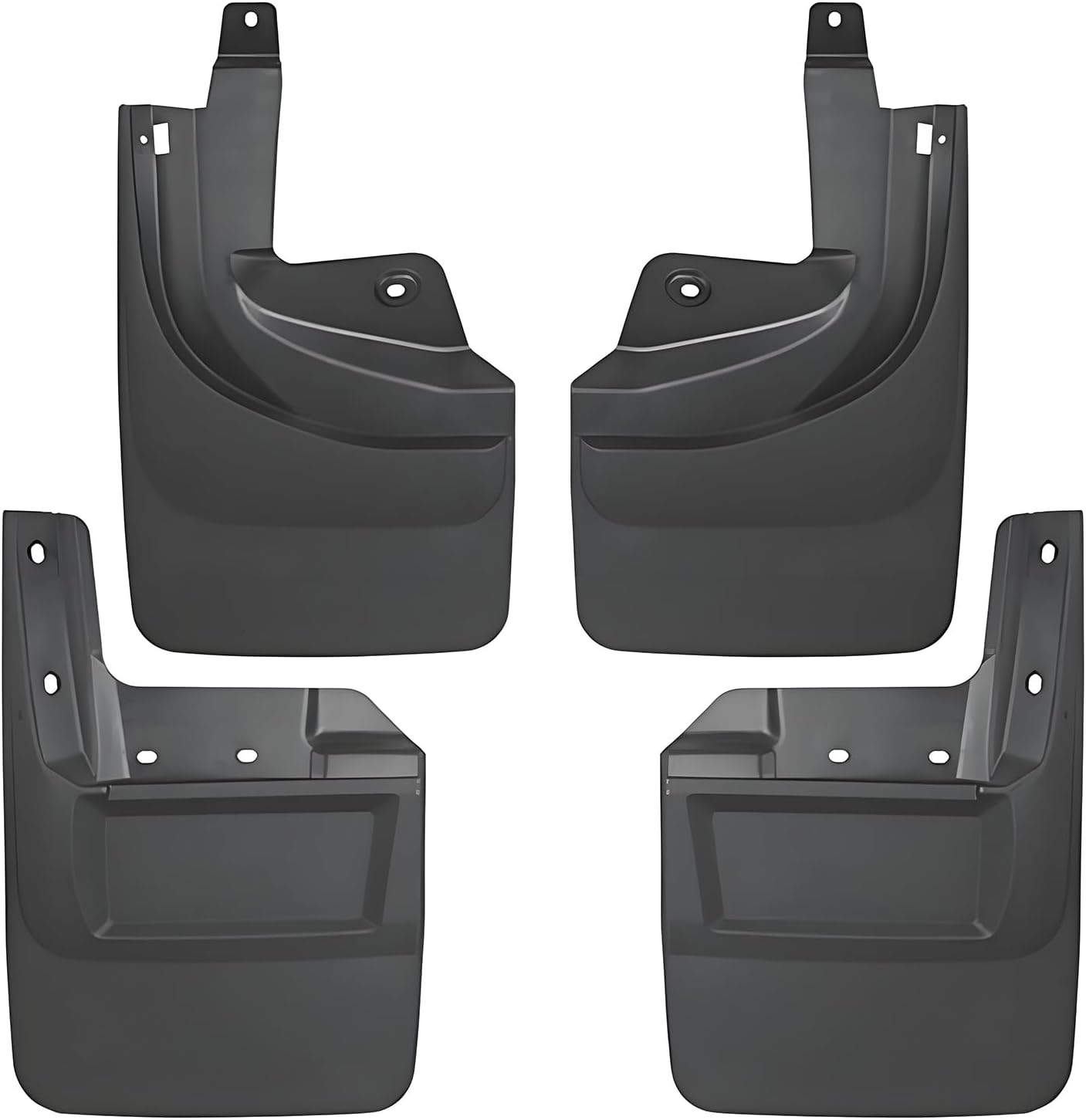 4Pcs Car Mud Flaps Splash Guard Compatible with Jeep Wrangler Rubicon 2019-2025, Heavy Duty PP Material Vehicle Tire Protector Mudflaps, No Drilling No Tape Auto Mudguard Fender