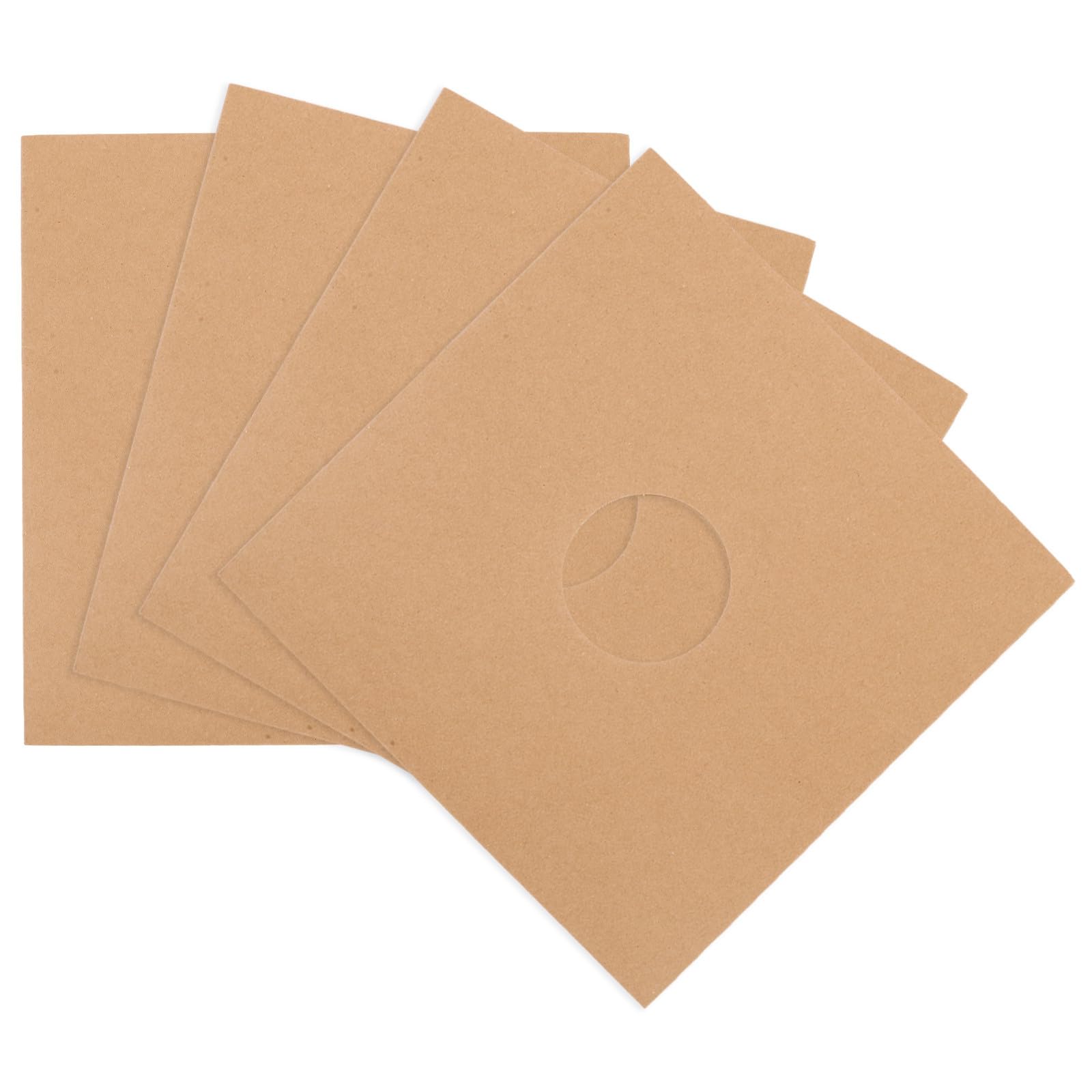 Fundas Piezas de Ángulo Diseño Vinilo de Papel para Discos Recto y Ventilación, Paquete Que 4 Previene Daños y Deformaciones Elegante para Almacenamiento