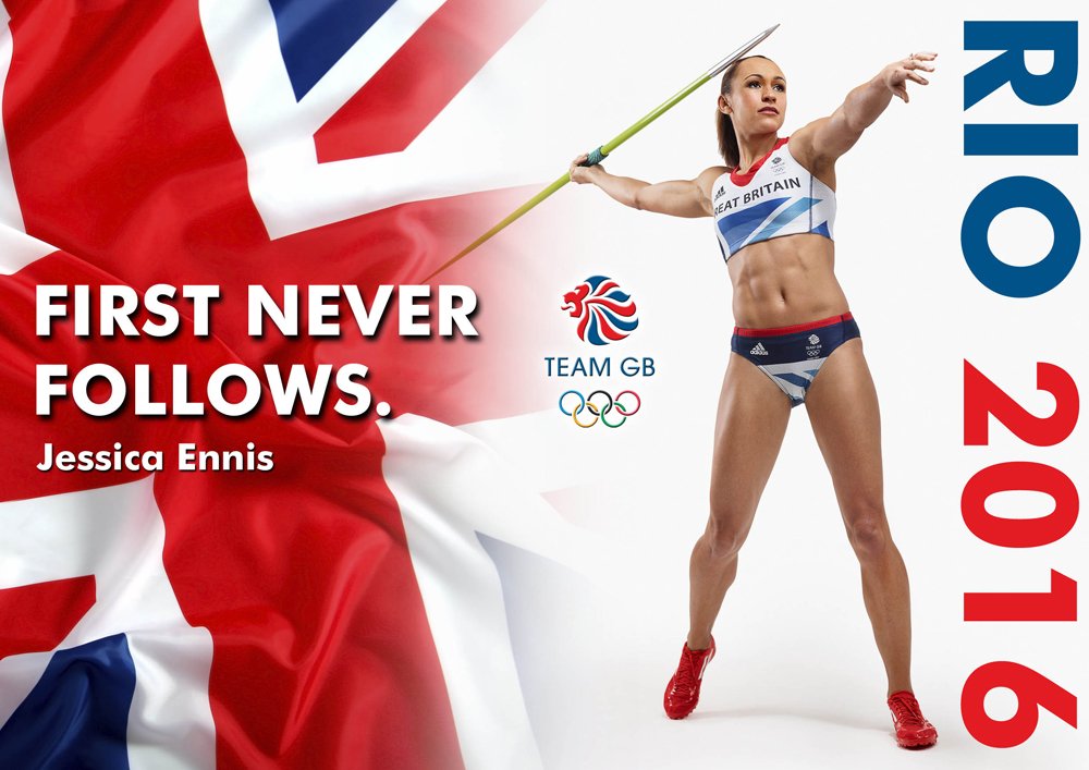 Motivational Jessica Ennis #29 - Team GB Poster - Rio 2016 Athletics - Motivation Poster - Quote Sign Poster Print Picture - Motivational quote - SPORTS, BOXING, CYCLING, ATHLETICS, BODYBUILDING, TRIATHLON, BASKETBALL, FOOTBALL, RUGBY, SWIMMING, BOXING, MARTIAL ARTS A3 Poster